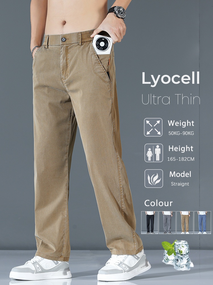 Summer Clothing Brands - Ultra-mince Lyocell mode pantalons décontractés amples