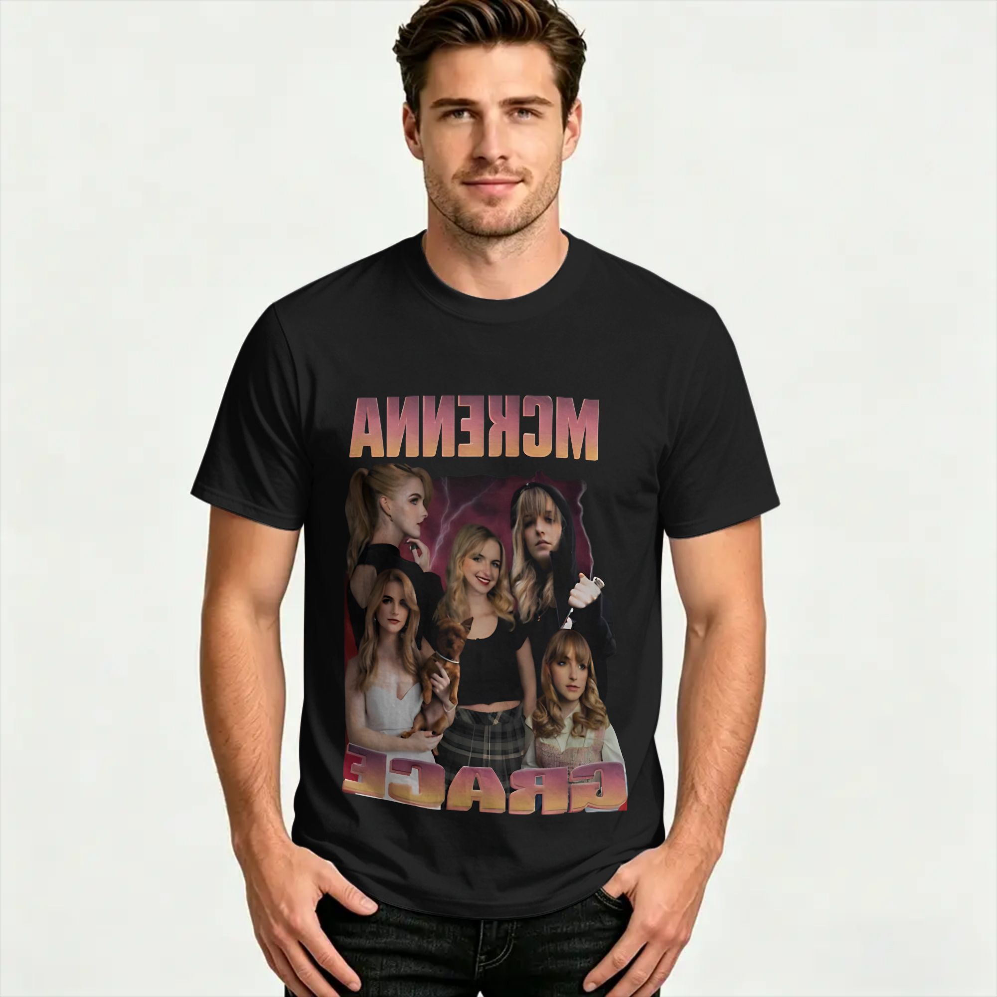 T-shirt en coton Mckenna Grace - Summer Clothing Wholesale avis et prix