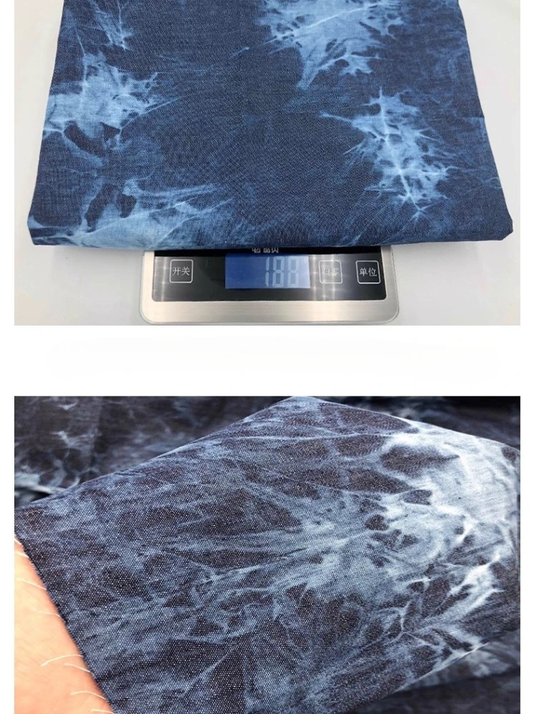 Tissu en denim délavé et noué, - Summer Clothing Wholesale avis et prix