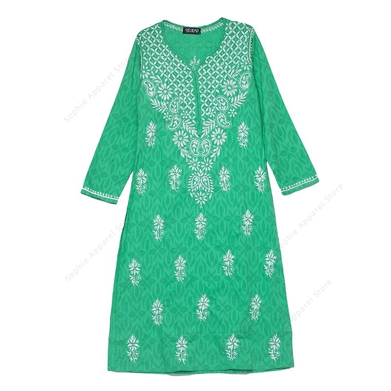 Tunique brodée Kurti indienne/ - Summer Clothing Pakistan avis et prix