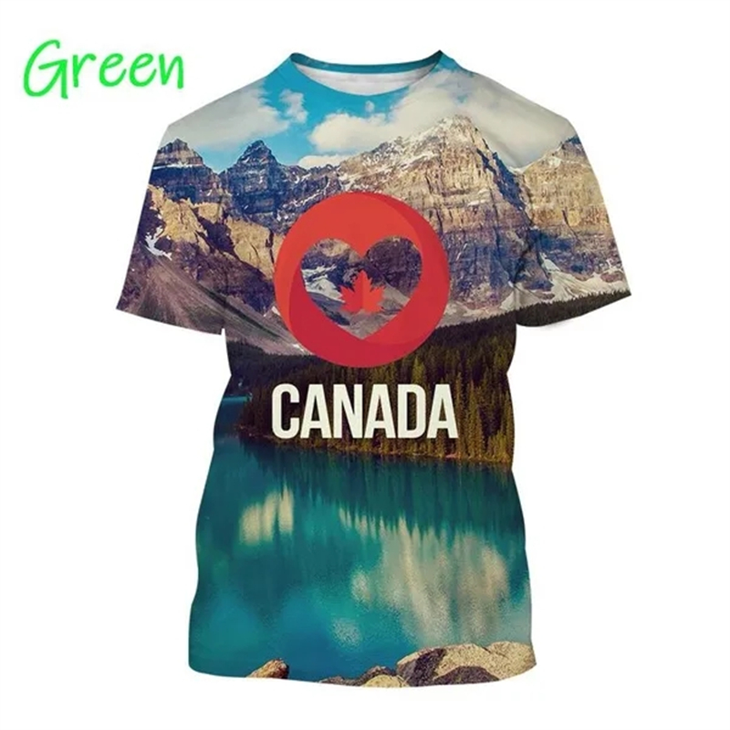 T-shirt graphique I Love Canad - Summer Clothing Women Canada avis et prix