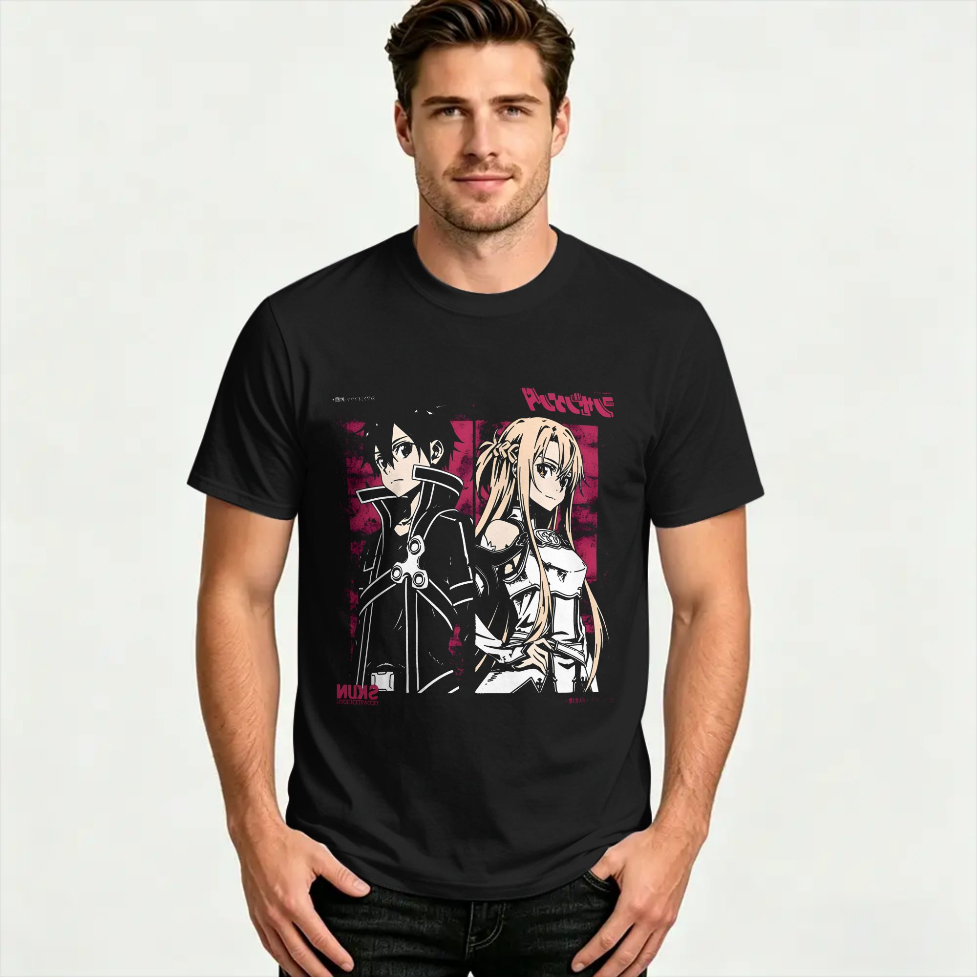 T-shirt en coton kirito et asu - Summer Clothing Wholesale avis et prix