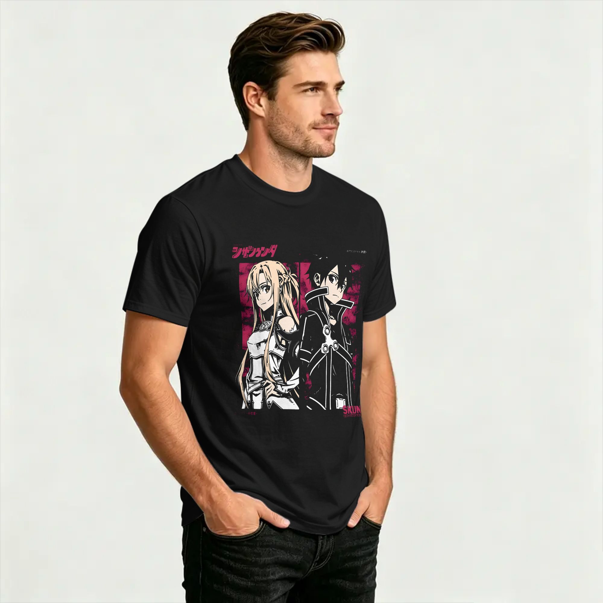 T-shirt en coton kirito et asu - Summer Clothing Wholesale avis et prix